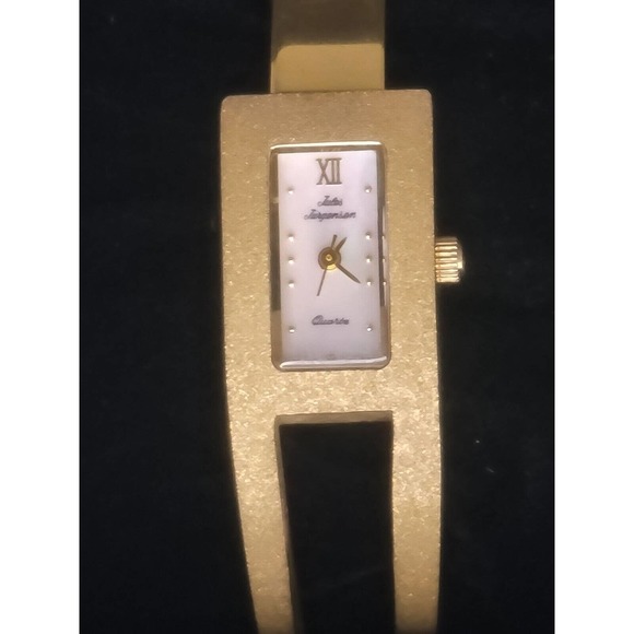Gorgeous Jules Jurgensen 7830 Women's 18mm Pearl Dial Quartz Gold Tone - Picture 3 of 10